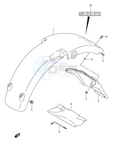 RV125 (E19) VanVan drawing REAR FENDER