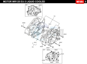 RS3-125-NACKED-WHITE drawing CRANKCASE  EURO3