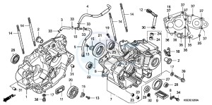 CRF150RC drawing CRANKCASE