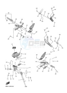 YZF-R6 YZF600 R6 (BN6A) drawing STAND & FOOTREST