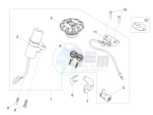 V7 III Special 750 e4 (NAFTA) drawing Locks