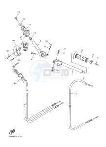 YZF-R1 YZF-R1E 998 R1 (2SG3) drawing STEERING HANDLE & CABLE