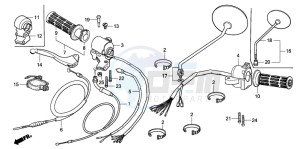 ST70 50 drawing HANDLE LEVER/SWITCH/ CABLE