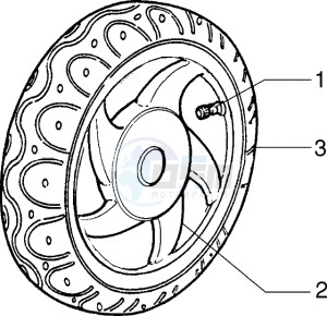 Zip 50 RST drawing Front wheel