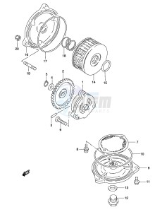 GZ250 (P19) drawing OIL PUMP