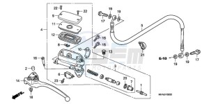 CBF1000TA Europe Direct - (ED / ABS) drawing CLUTCH MASTER CYLINDER