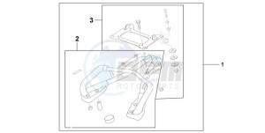 VFR800A9 UK - (E / ABS MME TWO) drawing REAR CARRIER