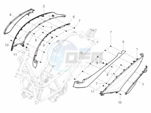 Beverly 300 ie ABS E4 (EMEA) drawing Side cover - Spoiler