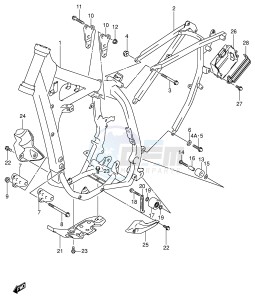 DR-Z400 (E1) drawing FRAME (MODEL Y)