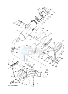 XT1200Z SUPER TENERE ABS (2BSC) drawing EXHAUST