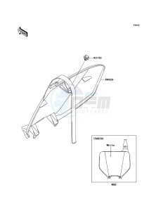 KX250F KX250T7F EU drawing Accessory