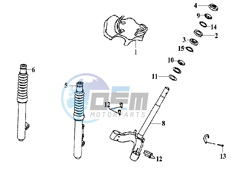 FRONT FORK/ STEERING HEAD BEARING