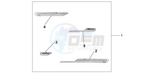 NSS250A JAZZ drawing SIDE MOLDING