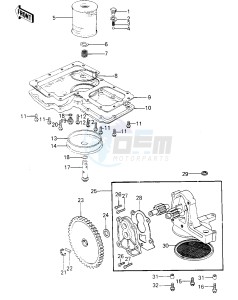 KZ 1000 G [CLASSIC] (G1) [CLASSIC] drawing OIL PUMP_OIL FILTER_OIL PAN