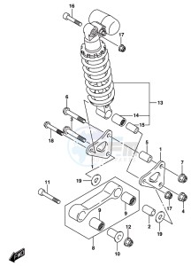 GSX-R1000 ARZ drawing REAR CUSHION LEVER (GSX-R1000AL8 E21)