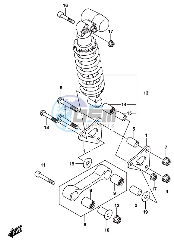 REAR CUSHION LEVER (GSX-R1000AL8 E21)