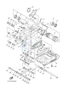 YFM700R YFM70RSBG RAPTOR 700R (2LS7) drawing REAR ARM