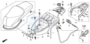 SH125S drawing SEAT/LUGGAGE BOX