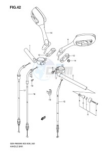 GSX-R600 (E3-E28) drawing HANDLEBAR