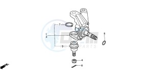 TRX350FE FOURTRAX 350 4X4ES drawing KNUCKLE (1)