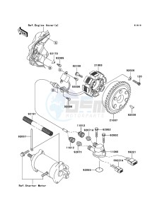 JET SKI 800 SX-R JS800A7F FR drawing Generator