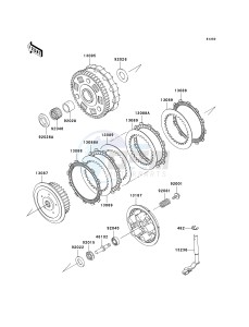 VN 900 B [VULCAN 900 CLASSIC] (6F-9F) B8F drawing CLUTCH