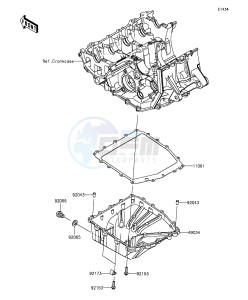 NINJA ZX-6R ABS ZX636FGF FR GB XX (EU ME A(FRICA) drawing Oil Pan