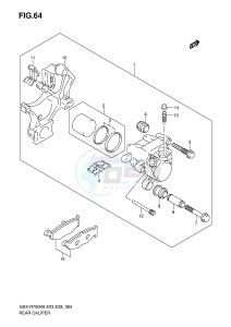 GSX-R750 (E3-E28) drawing REAR CALIPER