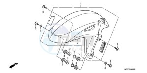 CB600F39 Australia - (U / ST) drawing FRONT FENDER