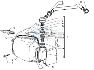 Hexagon 125 GT drawing Oil drain valve