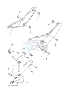 XT660R (5VKL 5VKL 5VKL 5VKL) drawing SIDE COVER