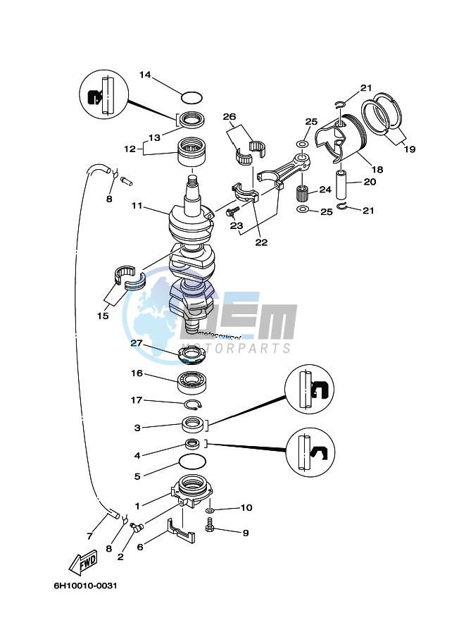 CRANKSHAFT--PISTON