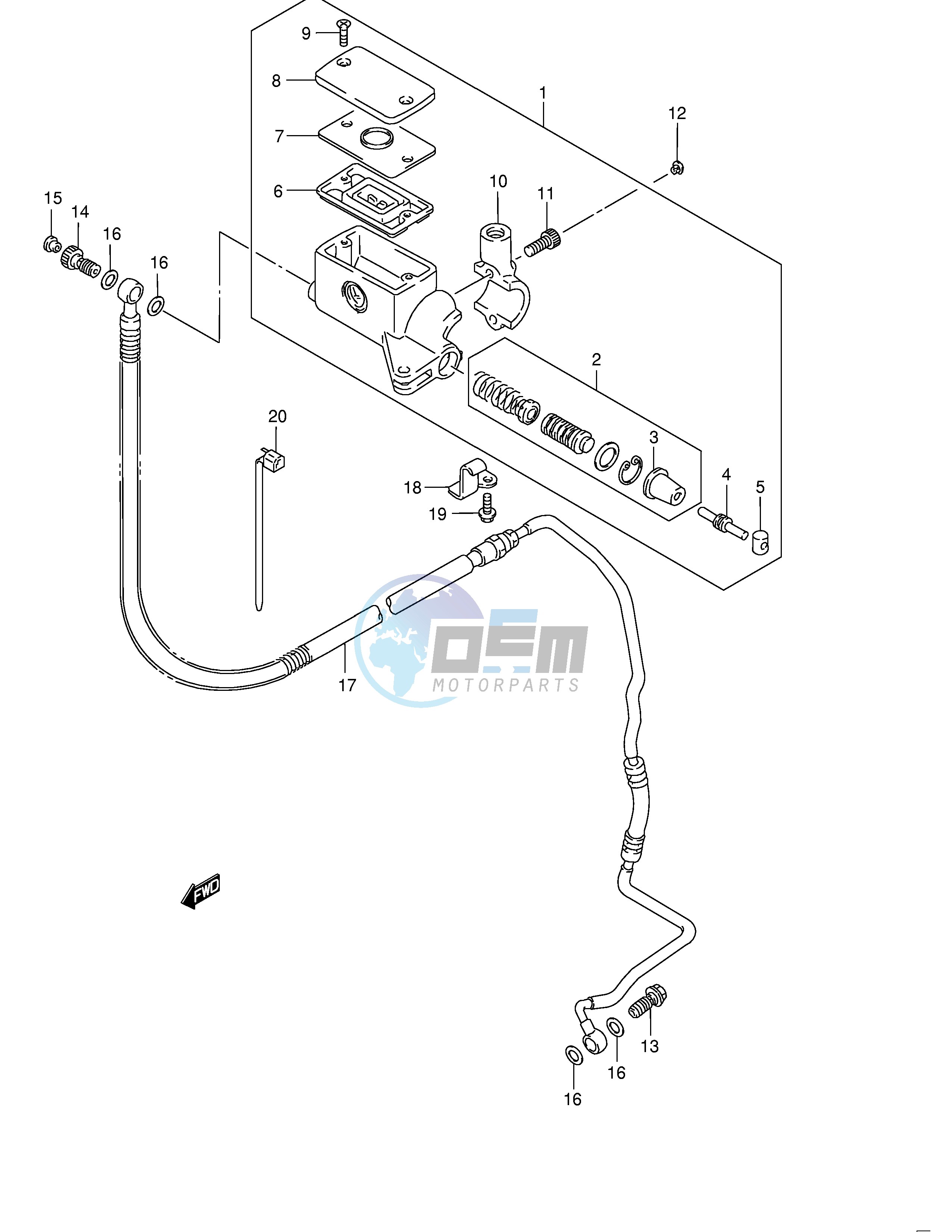 CLUTCH CYLINDER (MODEL K5 K6 K7 K8)