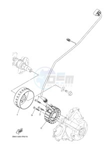 MTM850 MTM-850 XSR900 (B90W) drawing GENERATOR