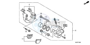 FES1259 Europe Direct - (ED / 2ED) drawing REAR BRAKE CALIPER