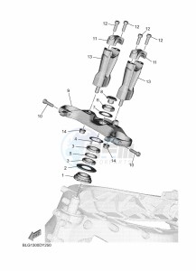 TRACER 9 GT+ MTT890D-K (BLG1) drawing STEERING