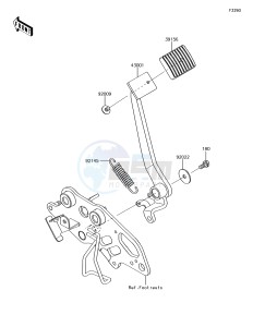 VULCAN S ABS EN650EHF XX (EU ME A(FRICA) drawing Brake Pedal