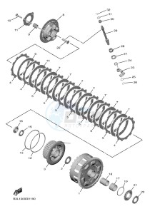 YZF1000 YZF-R1 (B3L1) drawing CLUTCH