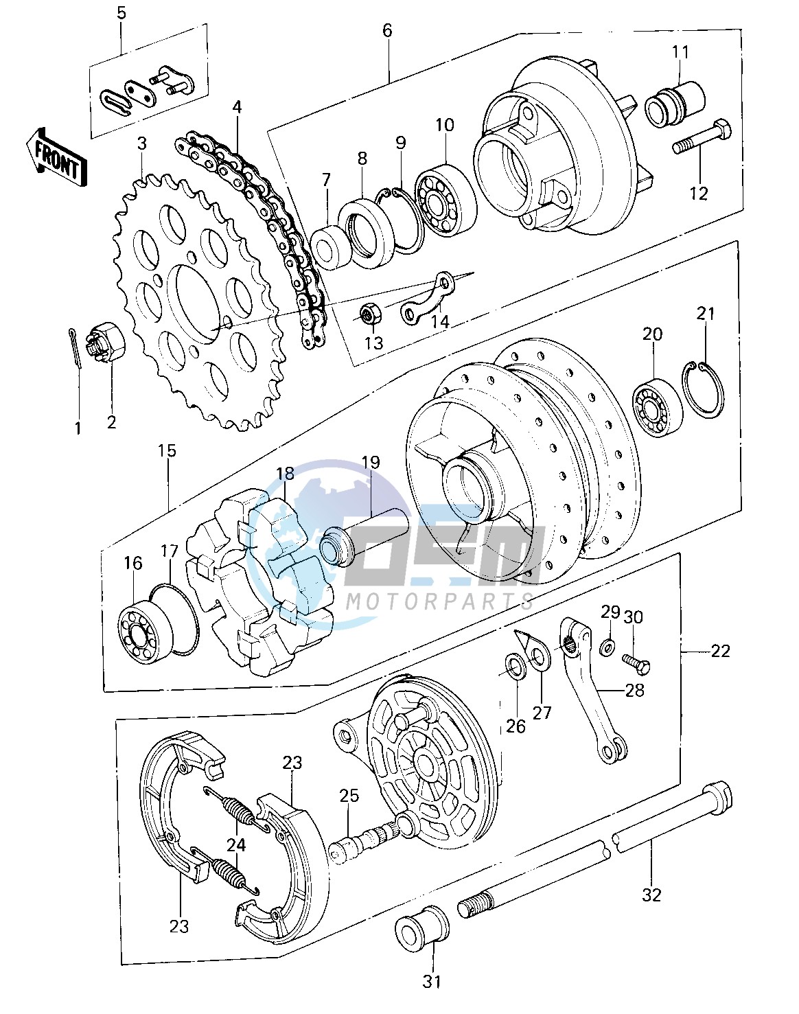 REAR HUB_BRAKE_CHAIN