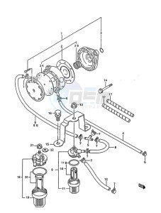 DT 75 drawing Fuel Pump (1995 to 1997)