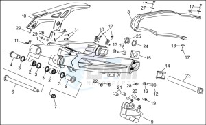 RXV 550 RXV 450-550 STREET LEGAL drawing Swing arm