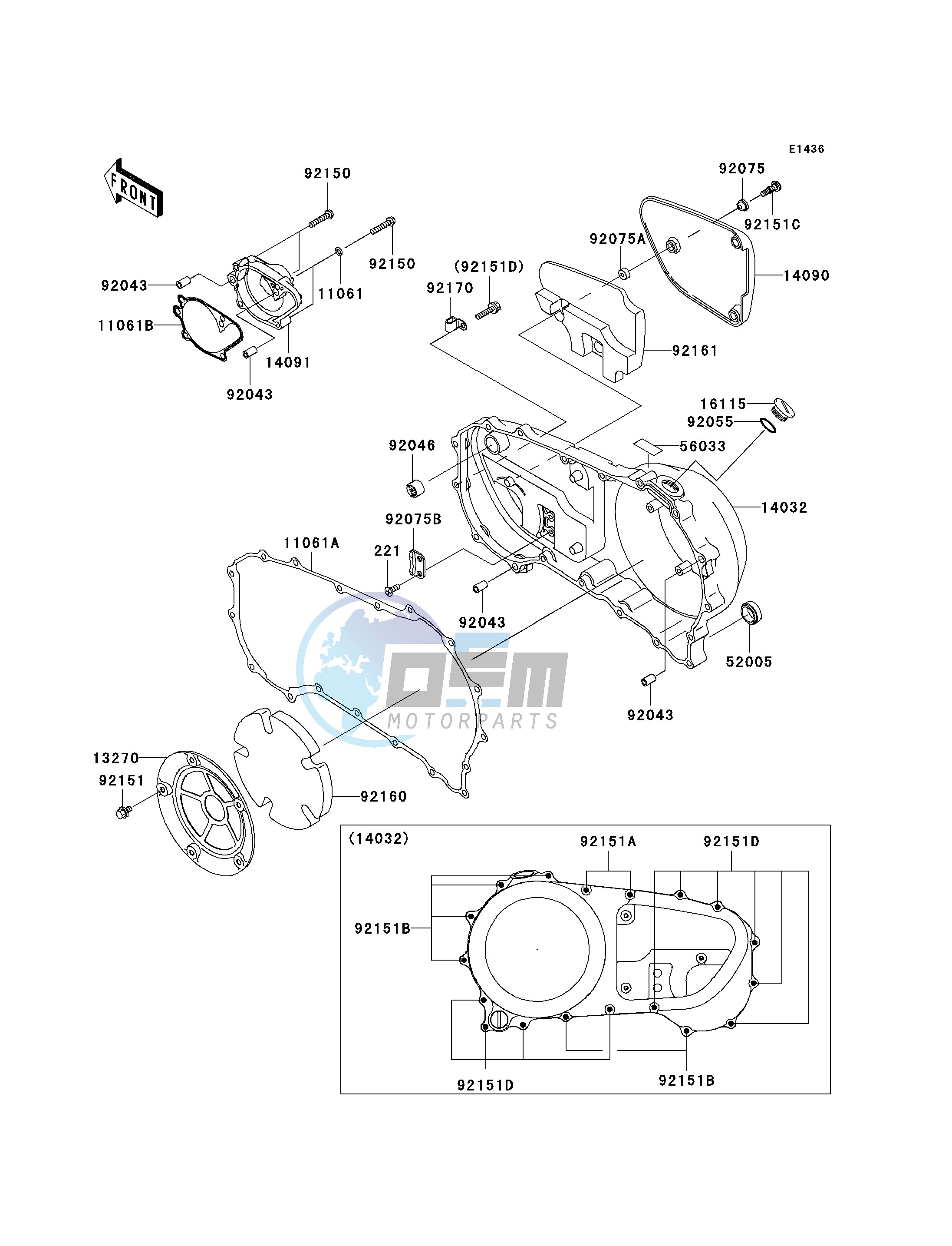 RIGHT ENGINE COVER-- S- -