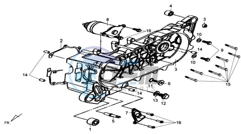 CRANKCASE COVER / STARTER