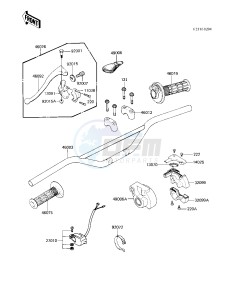 KX 250 C [KX250] (C1) [KX250] drawing HANDLEBAR -- 83 KX250-C1- -