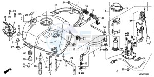 NT700VAB drawing FUEL TANK