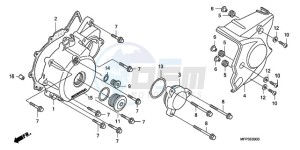 CB1300A9 UK - (E / ABS MKH MME TWO) drawing LEFT CRANKCASE COVER