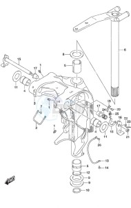 DF 250 drawing Swivel Bracket SS Model w/Transom (L)