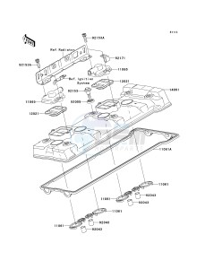 KRF 750 F [TERYX 750 4X4 NRA OUTDOORS] (F8F) C9FA drawing CYLINDER HEAD COVER