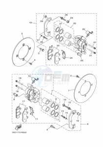 YXM700E YXM70VPXK (B5FF) drawing FRONT BRAKE CALIPER