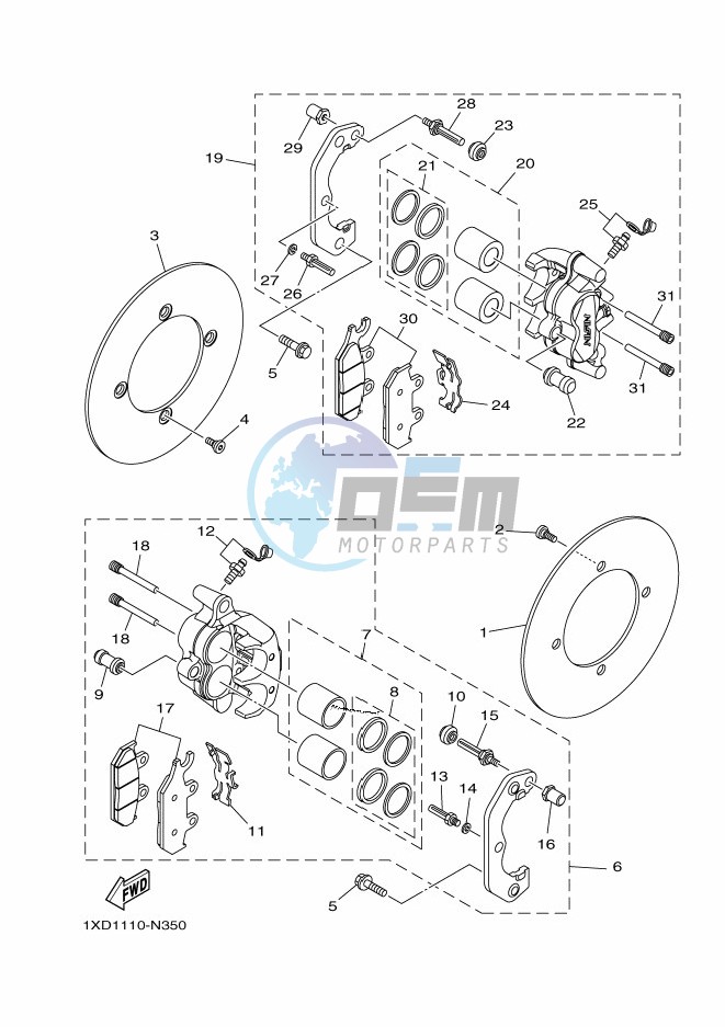 FRONT BRAKE CALIPER